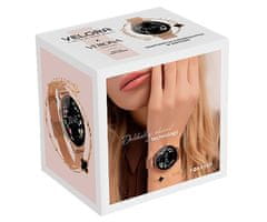 Forever Velora SB-306 pametni sat + narukvica, 2 remena, sportski načini rada, ružičasto zlato