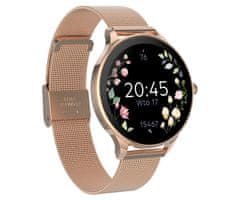 Forever Velora SB-306 pametni sat + narukvica, 2 remena, sportski načini rada, ružičasto zlato