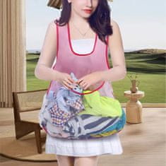 HOME & MARKER® Pregača s velikim džepom za rublje, vodootporni kućanski predpasnik s naramenicama, udoban i praktičan | LUNDRO