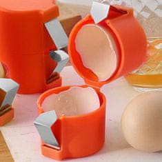 HOME & MARKER® Otvarač jaja, ergonomski alat za razbijanje jaja bez nereda, precizno otvara ljuske svih veličina | YOLKIE