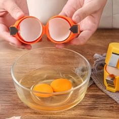 HOME & MARKER® Otvarač jaja, ergonomski alat za razbijanje jaja bez nereda, precizno otvara ljuske svih veličina | YOLKIE