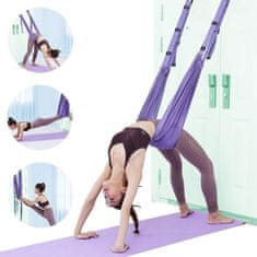 SOLFIT® Traka za zračnu jogu, elastična i sigurna aerial yoga traka za rastezanje i bolju fleksibilnost | AEROGA