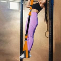 SOLFIT® Podesiva traka za zgibove s dvostrukim osloncem za stopala i lateks cijevima za trening | FLEXTON, 100 kg