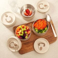HOME & MARKER® Set posuda za hranu, termo i nepropusne posude za ručak i piknik, višeslojni lunch box | LUNCHIO