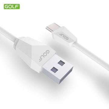 GOLF podatkovni kabel USB-C 2 m, bijeli