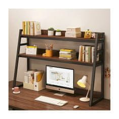 LIVEFY polica za stol Shelfy 95x32x90cm, crna