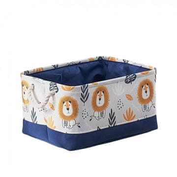 LIVEFY koš za igračke / organizator Lion 30x40cm, plavi