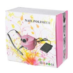 LIVEFY Nail File električna brusilica za nokte 65W + 6 nastavaka, bijela