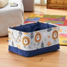 LIVEFY koš za igračke / organizator Lion 30x40cm, plavi