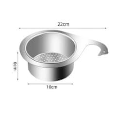 HOME & MARKER® Odtočno cjedilo za sudoper, inox filter i košarica za lakše filtriranje hrane | EVOSINK