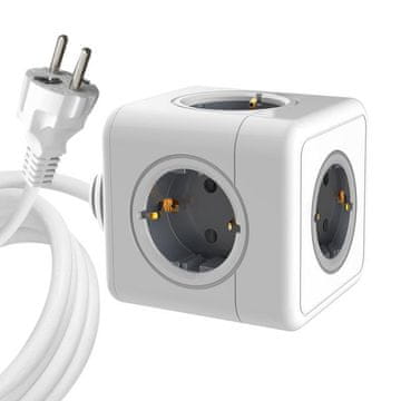 MicroConnect Razdjelnik PowerCube, 5 utičnica 1,5m kabel, bijeli