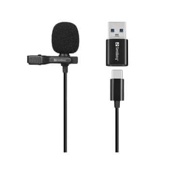 Sandberg Streamer USB Clip Microfon mikrofon