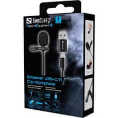 Sandberg Streamer USB Clip Microfon mikrofon