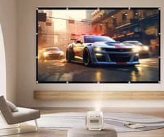 Byintek projekcijsko platno, 254 cm (100"), perivi materijal, bijela