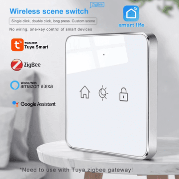 Secutek Prekidač scena – 3 tipke, ZigBee, Tuya