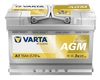 Varta A7 akumulator, 70 Ah, D+, 760 A(EN), 278 x 175 x 190 mm