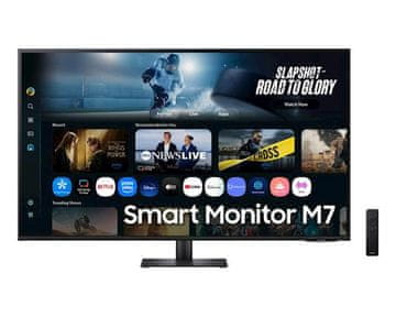 Samsung Smart Monitor M7 M70F monitor, 109,22cm (43), VA, 4K, Wi-Fi (LS43FM702UUXDU)