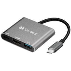 Sandberg USB-C Mini Dock HDMI+USB mini priklopna postaja