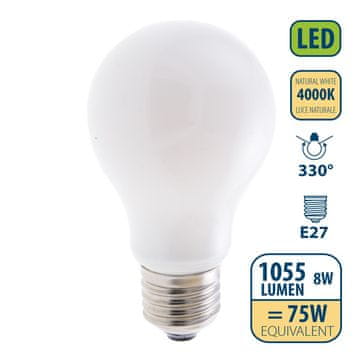 Velamp VELAMP Opalna FILAMENT žarulja 8W, E27, 4000K (LB208M-40K)