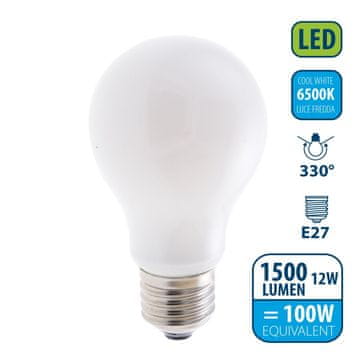 Velamp VELAMP Opalna FILAMENT žarulja 12W, E27, 6500K (LB212M-65K)
