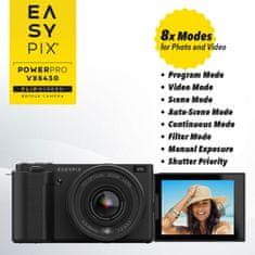 EasyPix PowerPro VX6430 – WiFi Bridge digitalni fotoaparat s 10× optičkim zumom i 4K videom (EASYPIX20205)