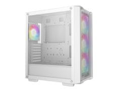 DEEPCOOL Kućište za računalo CC560 MESH V2, ATX, Midi-Tower, ARGB, Kaljeno staklo, bijelo (R-CC560-WHAMA4-G-2)