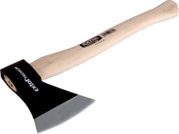 Extol Premium Sjekira (8871020) crna s kvalitetnom bukovom drškom, 600g