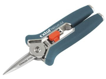 Extol Premium Vrtne škare ravne, mini, 153 mm, za rezanje biljaka promjera do 6 mm, NEHRĐAJUĆI ČELIK