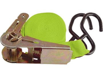 Extol Craft Remen za pričvršćivanje s čegrtaljkom i kukama, 5 m x 28 mm, maks. 150 kg