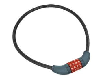 Extol Premium Brava za bicikl - kabel, kodno zaključavanje, 10x650 mm, mogućnost promjene numeričkog koda, 10.000 opcija