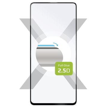 FIXED Kaljeno staklo za Galaxy A52/A52 5G s punim poklopcem - crno