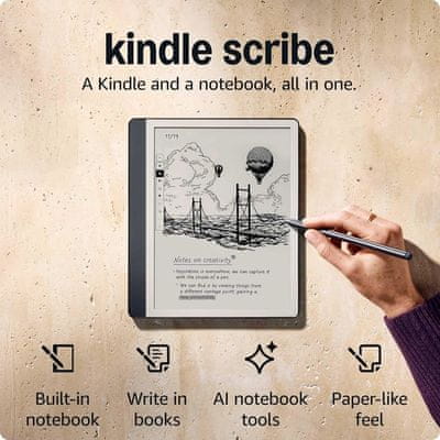 Amazon Kindle Scribe e-bralnik in pisalo Premium Pen Plus