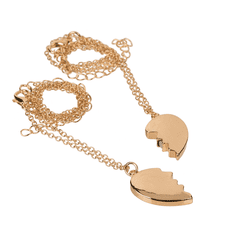 BestDeals Magnetna ogrlica, prijateljska, ljubavna ogrlica Srce, zlatna boja