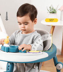 Tavalax 4 u 1 glazbena dječja hodalica – podesive visine, sklopiva, s funkcijama ljuljačke i stola za hranjenje