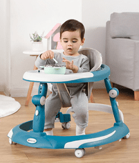 Tavalax 4 u 1 glazbena dječja hodalica – podesive visine, sklopiva, s funkcijama ljuljačke i stola za hranjenje