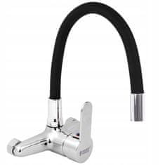 Dexxer FLEX jednoručna zidna kuhinjska slavina s fleksibilnim crijevom od nehrđajućeg čelika