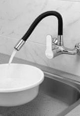 Dexxer FLEX jednoručna zidna kuhinjska slavina s fleksibilnim crijevom od nehrđajućeg čelika