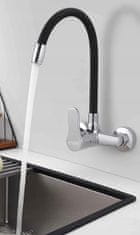 Dexxer FLEX jednoručna zidna kuhinjska slavina s fleksibilnim crijevom od nehrđajućeg čelika