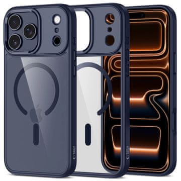 Tech-protect Magmat MagSafe maska za iPhone 17 Pro Max, plava/proziran