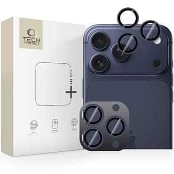 Tech-protect CamRing Fit zaštitno staklo za kameru za iPhone 14/15/16/17 Pro / Max, plava