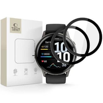 Tech-protect Glass Flex 2x zaštitno staklo za Garmin Venu 4 (45 mm), crno