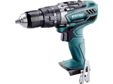Extol Industrial Akumulatorska bušilica/odvijač (8791110T) s udarnim naponom, 18V Li-ion, 4-polni motor, 2000mAh, bez baterije i punjača