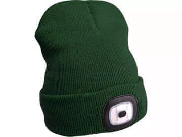 Extol Light Šešir s naglavnom lampom (43192) šešir s naglavnom lampom 4x45lm, punjiv, USB, zelen, univerzalna veličina