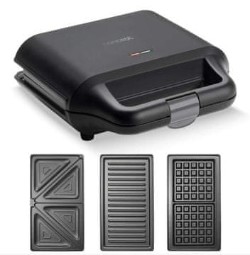 Concept Aparat za sendviče SV3054 Aparat za sendviče s izmjenjivim pločama 3 u 1 700 W