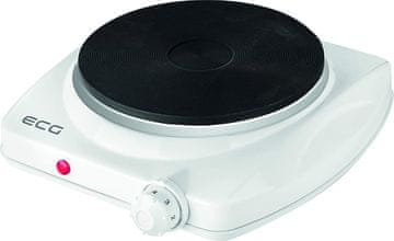 ECG Električni štednjak s jednim plamenikom EV 1512 Bijela