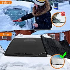 Cool Mango zaštitna navlaka za vjetrobransko staklo protiv snijega i leda, srebrna 150 x 97,5 cm - Snowshield