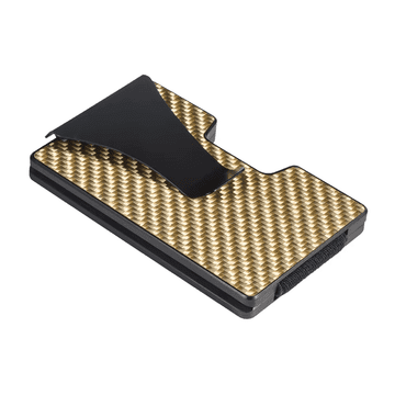 BestDeals Karbonski novčanik za kartice od aluminija sa štipaljkom za novac i RFID zaštitom, karbonski