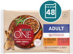 Purina ONE MINI/SMALL Mokra hrana za odrasle pse do 10 kg, 48x85 g