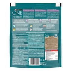 Purina ONE Bifensis Sensitive suha hrana za odrasle mačke, s puretinom, 8 x 800 g
