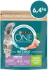 Purina ONE Bifensis Sensitive suha hrana za odrasle mačke, s puretinom, 8 x 800 g